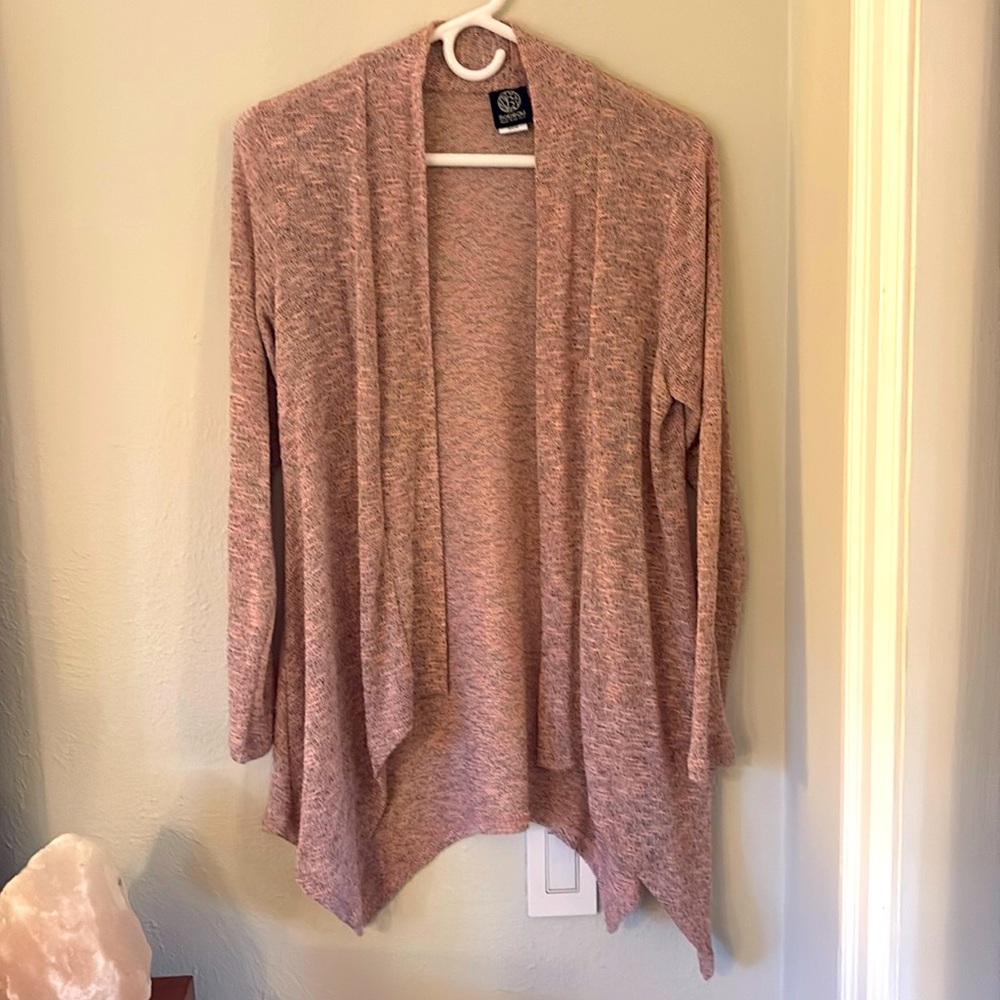 Light pink Bobeau cardigan size small